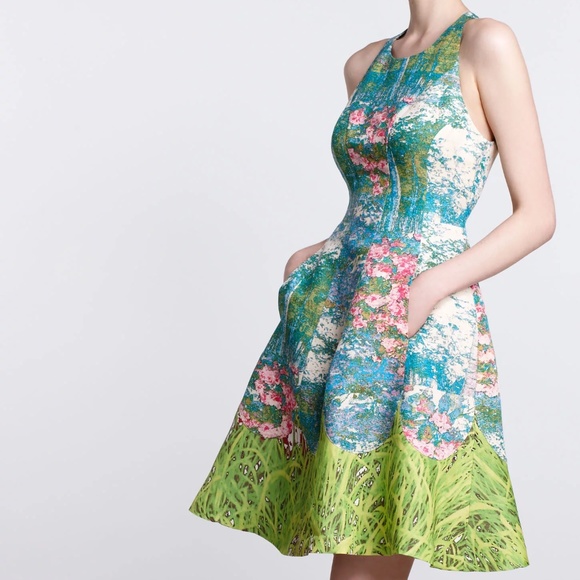 Landscape print dress by Tracy Reese for Anthropologie, NWOT, 10 - Picture 1 of 11